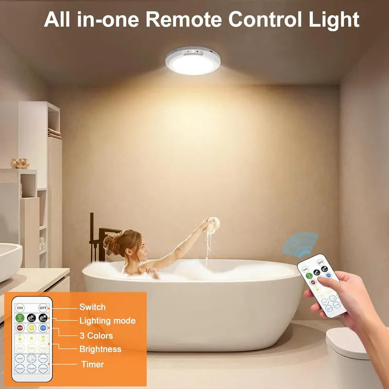 Rechargeable Motion Sensor Ceiling Light with Remote