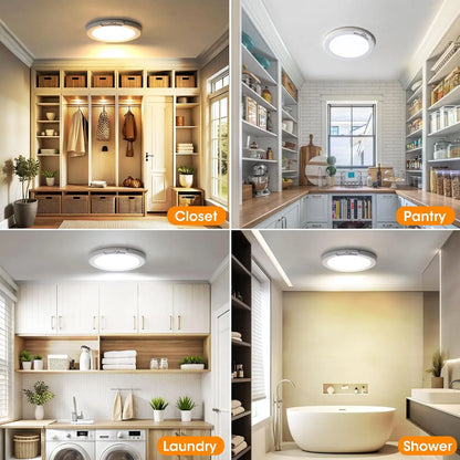 Rechargeable Motion Sensor Ceiling Light with Remote